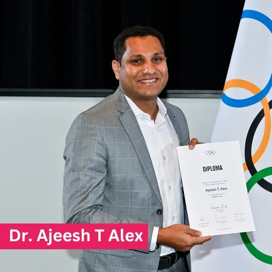 Dr. Ajeesh T Alex sports medicine